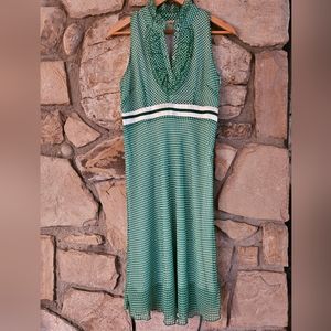 NWT Sooki Green White Polka Dot Dress